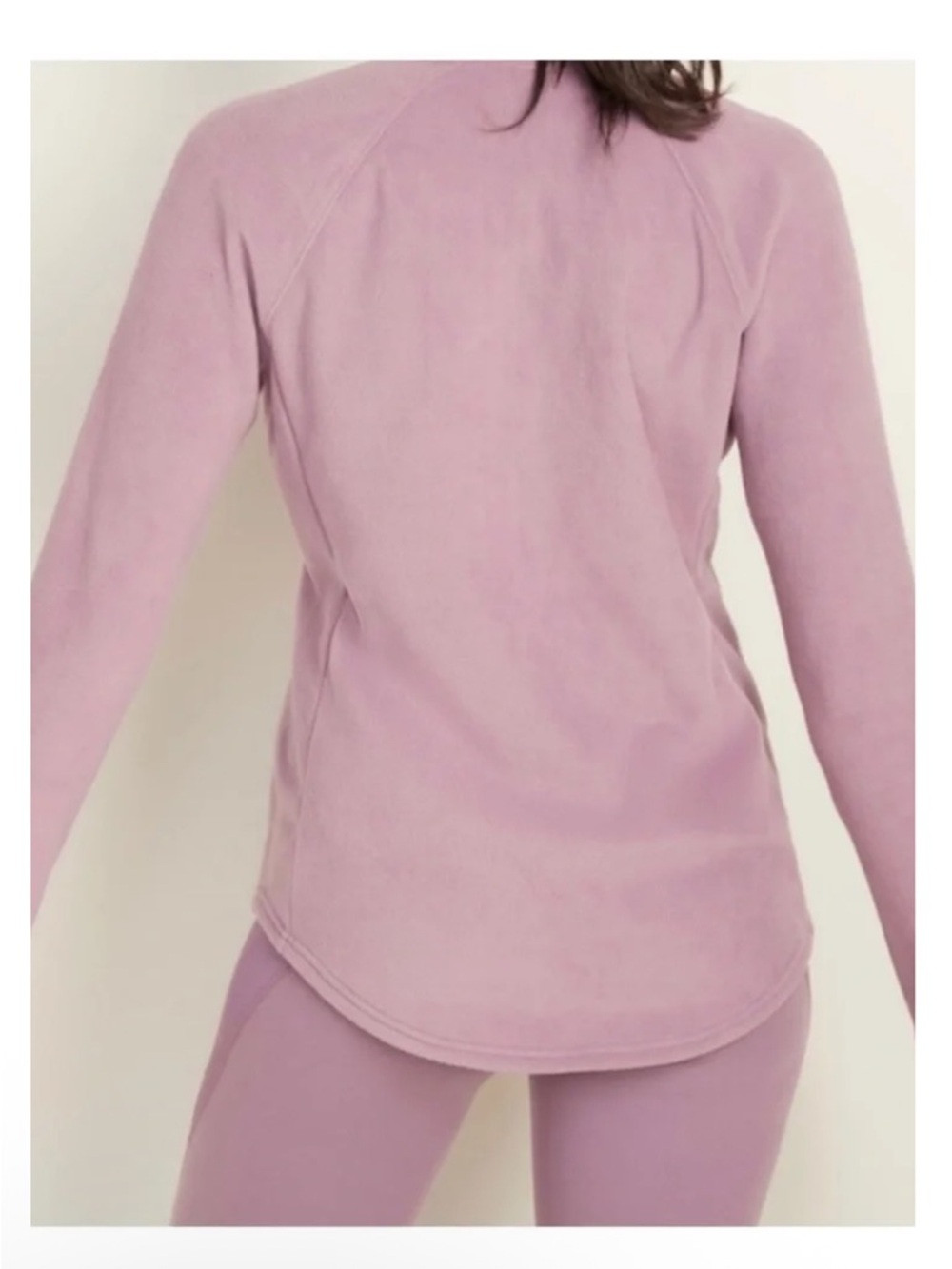 Old Navy Fleece Lilac Full-Zip Lightweight Jacket - Picture 4 of 8